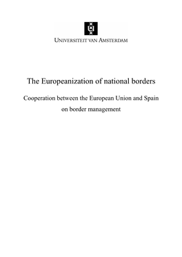 The Europeanization of National Borders