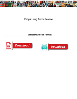 Ertiga Long Term Review