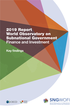 2019 Report World Observatory on Subnational Government Finance