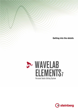 Wavelab Elements 7 Help 1