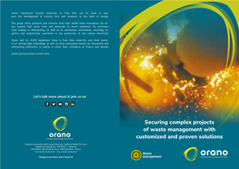 Securing Complex Projects of Waste Management with Customized And
