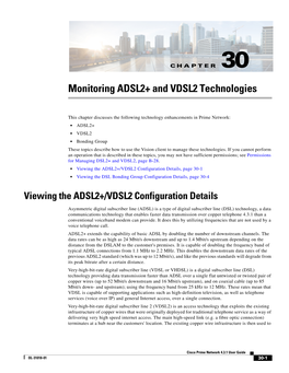 Monitoring ADSL2+ and VDSL2 Technologies