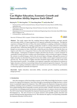 Can Higher Education, Economic Growth and Innovation Ability Improve Each Other?