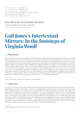 Gail Jones's Intertextual Mirrors: in the Footsteps of Virginia Woolf