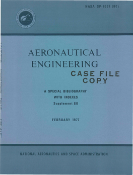 Aeronautical Engineering Case File Copy