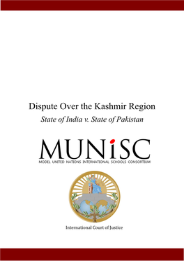 Dispute Over the Kashmir Region State of India V
