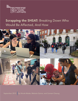 Scrapping the SHSAT: Breaking Down Who Would Be Affected, and How