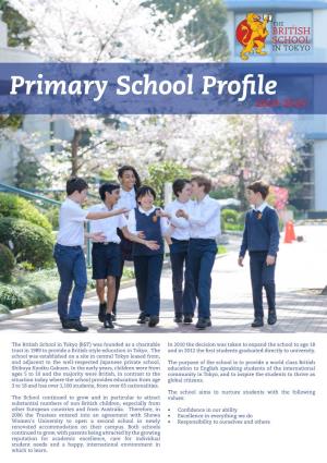 Primary School Profile 2019-2020
