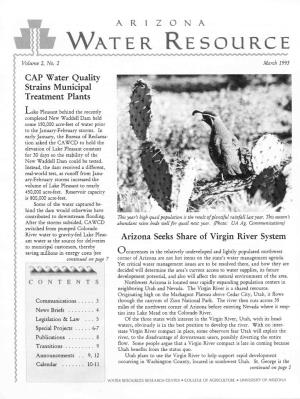 Arizona Water Resource March 1993