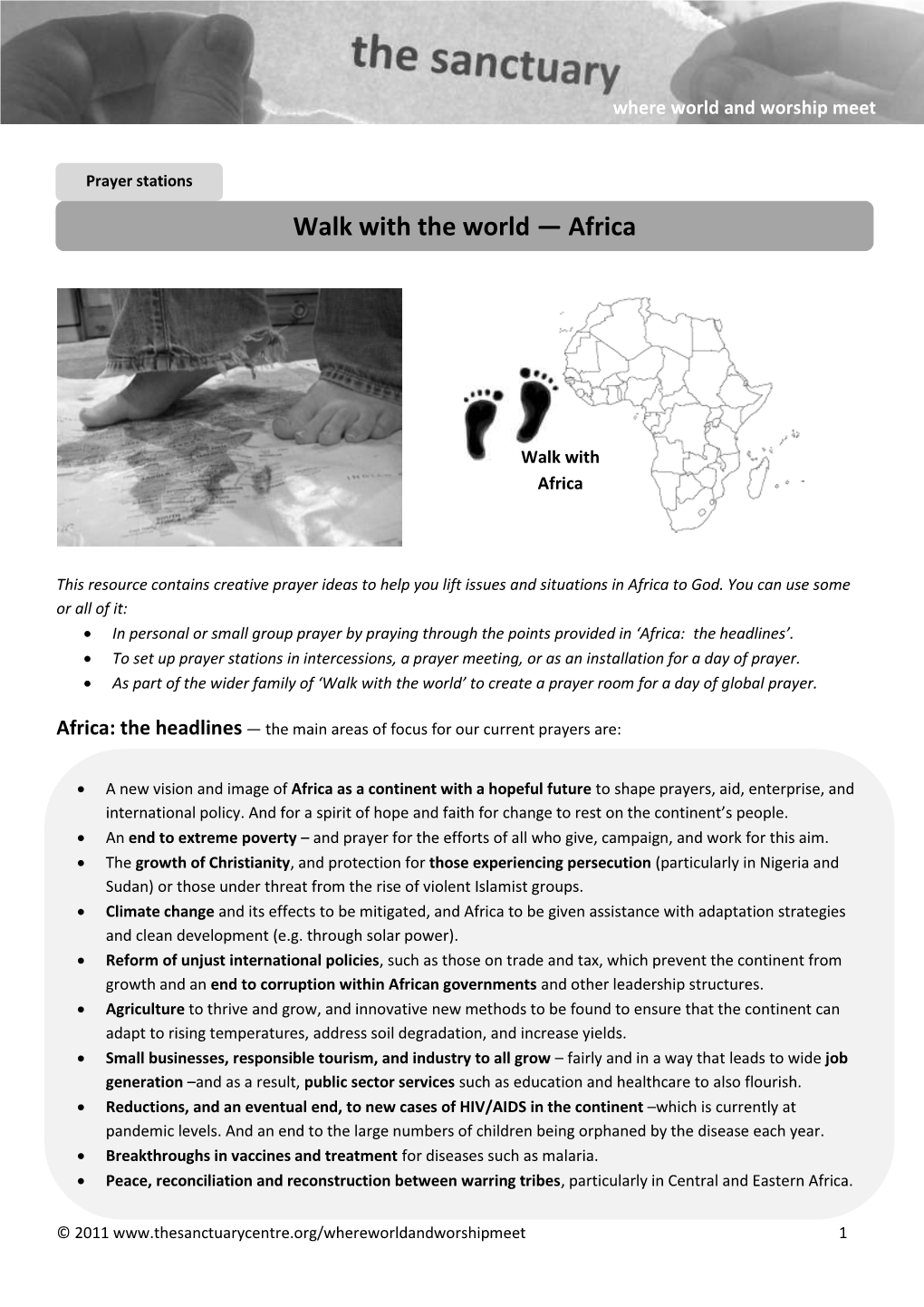 Walk with the World — Africa