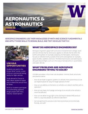 Aeronautics & Astronautics