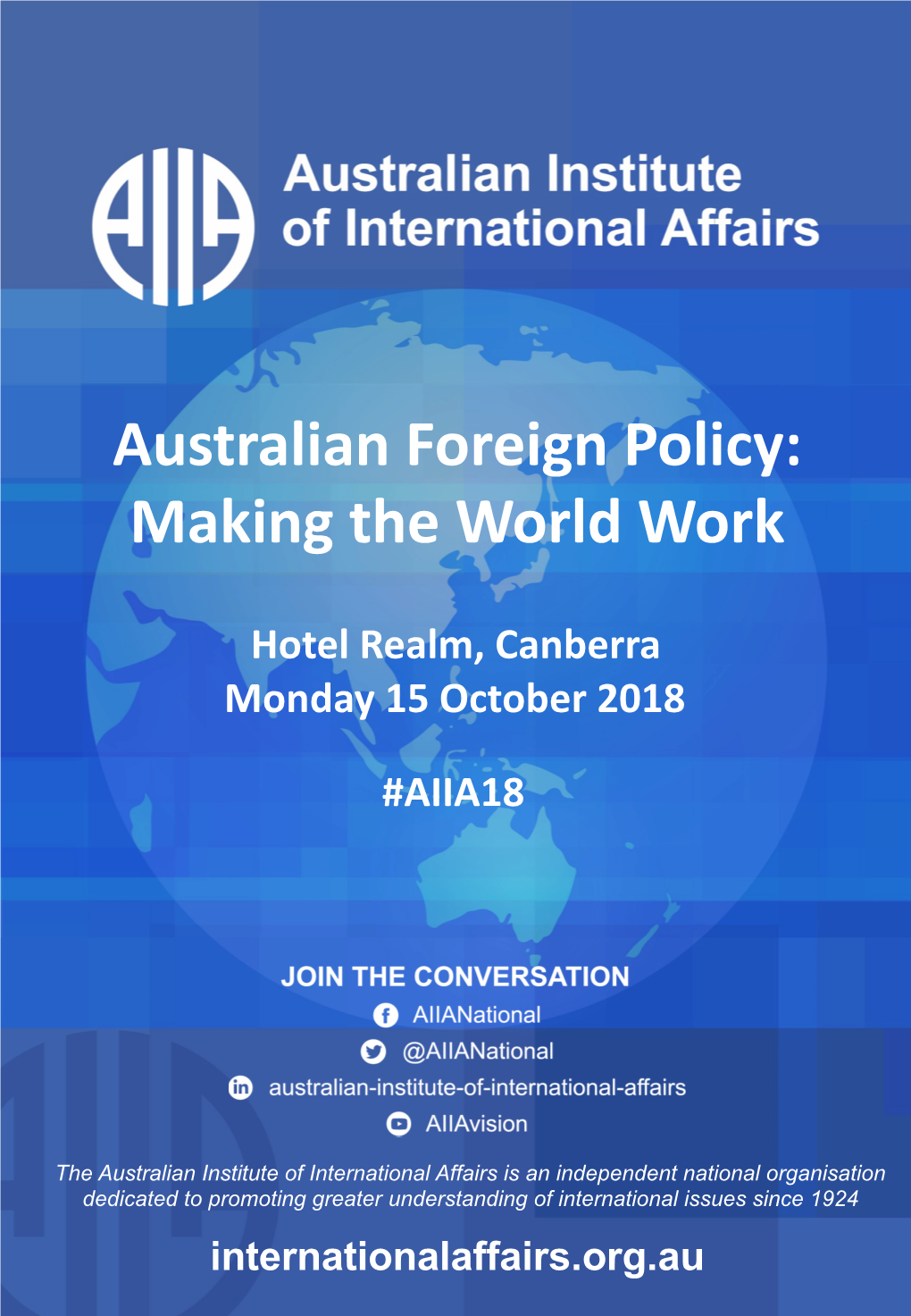 AIIA National Conference Program 2018