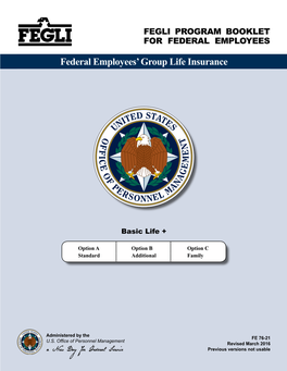 Federal Employees' Group Life Insurance (FEGLI)