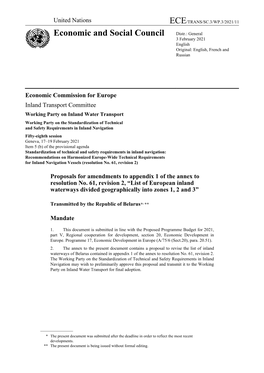 Economic and Social Council Distr.: General 3 February 2021 English