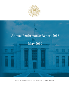Annual Performance Report 2018, May 2019