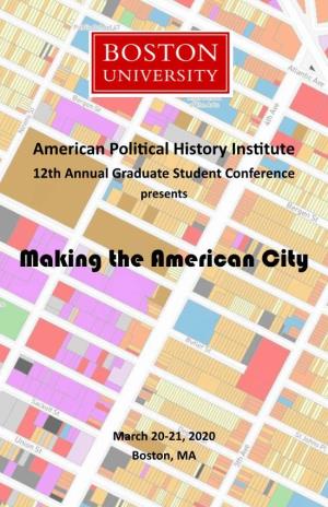 Making the American City