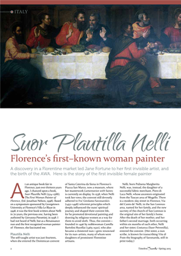 Florence's First–Known Woman Painter
