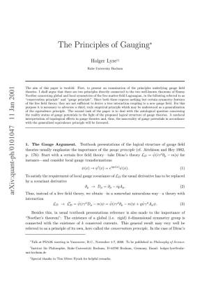 The Principles of Gauging 2