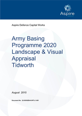 Army Basing Programme 2020 Landscape & Visual Appraisal