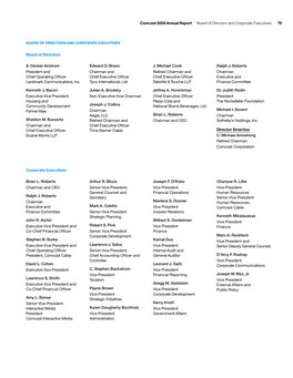 75 Comcast 2005 Annual Report Board of Directors and Corporate