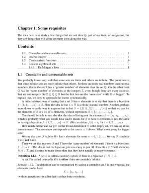 Chapter 1, Some Requisites