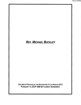 Rev. Michael Buckley