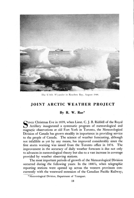 Joint Arctic Weather Project 19