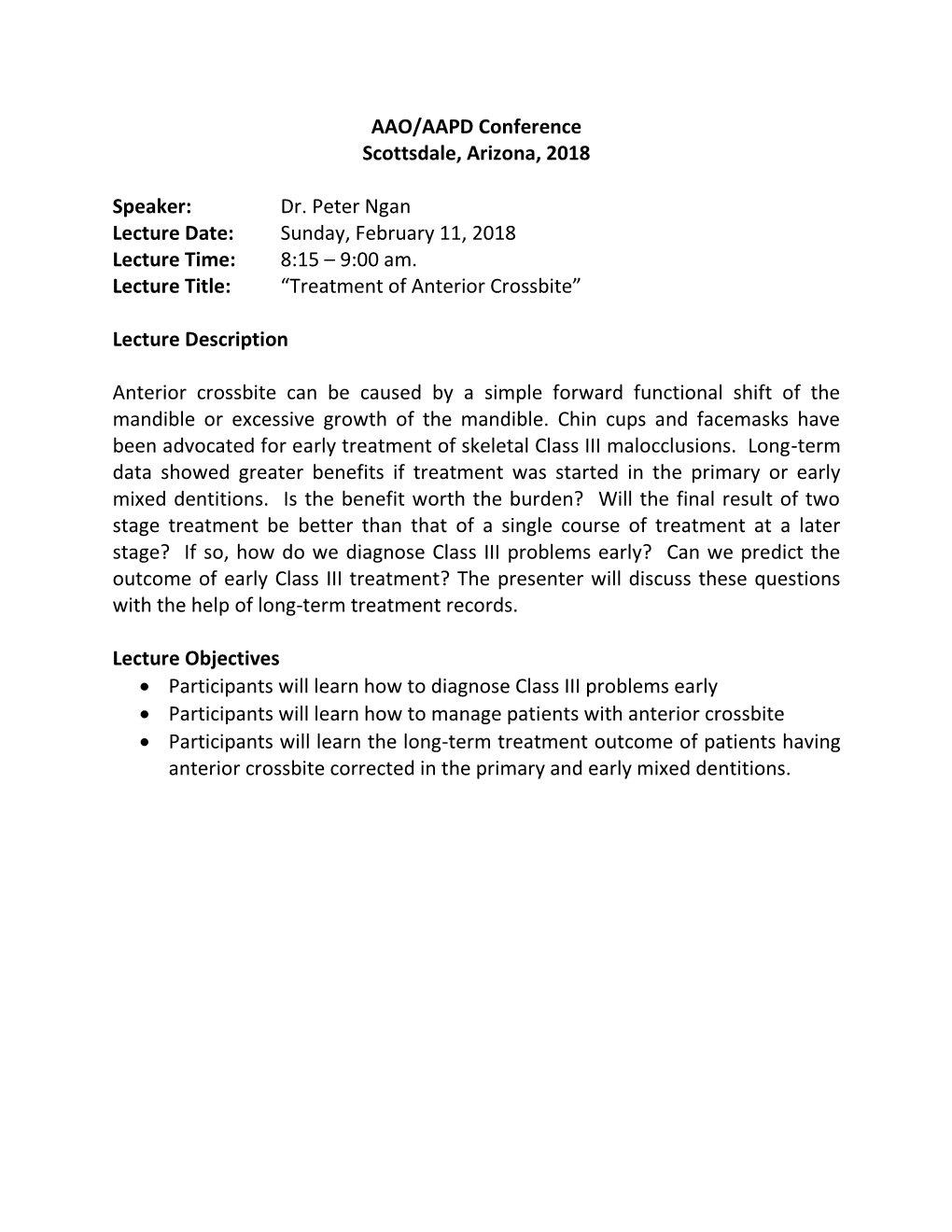 Ngan, Peter Treatment of Anterior Crossbite.Pdf