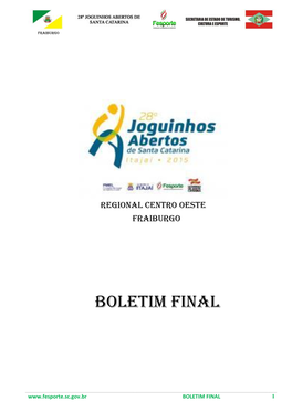 Boletim Final Joguinhos 2015 Centro Oeste Fraiburgo Corrigido