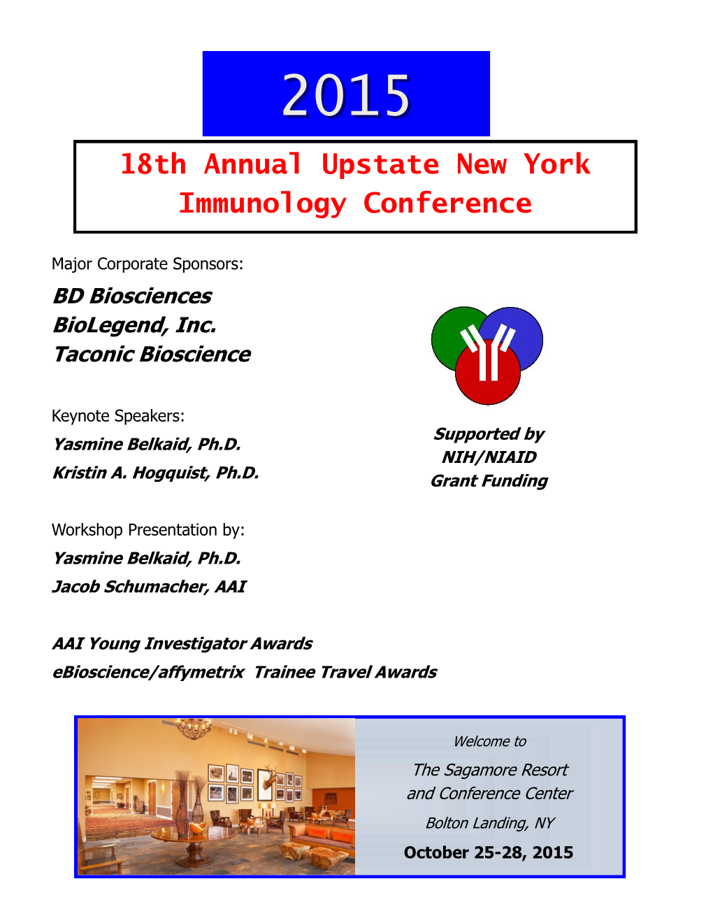 18Th Annual Upstate New York Immunology Conference