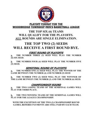 Playoff Format and Tiebreakers