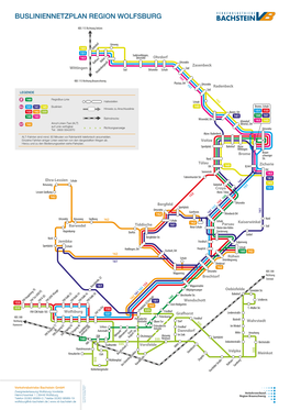 Busliniennetzplan Region Wolfsburg