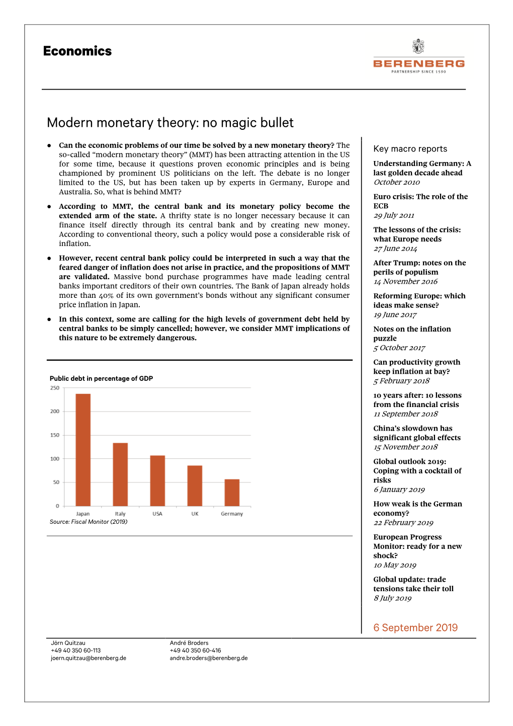 Economics Modern Monetary Theory