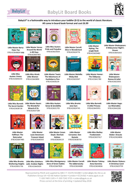 Babylit Board Books