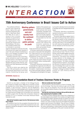 75Th Anniversary Conference in Brazil Issues Call to Action