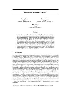 Recurrent Kernel Networks