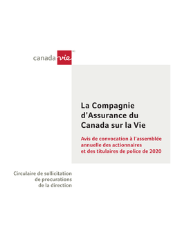 La Compagnie D'assurance Du Canada Sur La