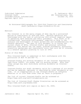 Individual Submission E. Jankiewicz (Ed.) Internet Draft SRI International, Inc
