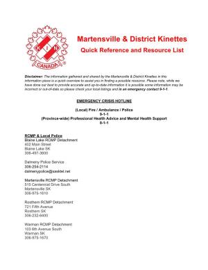 Martensville & District Kinettes