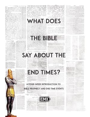 What Does the Bible Say About the End Times?