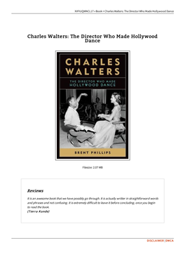 Download Doc ~ Charles Walters: the Director Who Made Hollywood Dance