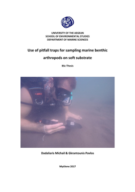 Use of Pitfall Traps for Sampling Marine Benthic Arthropods on Soft Substrate