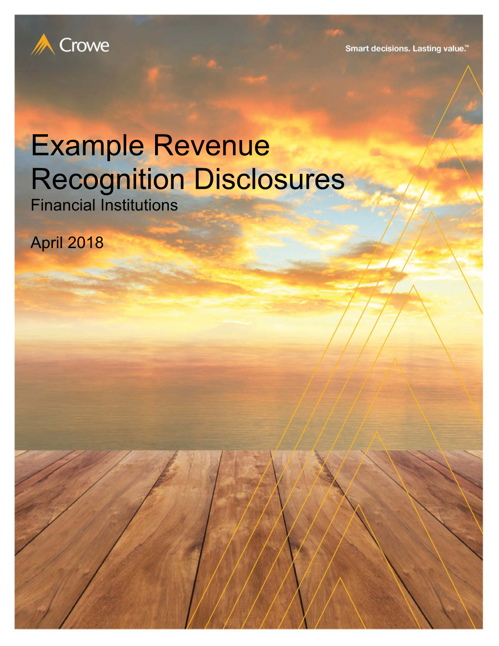 Example Revenue Recognition Disclosures Financial Institutions