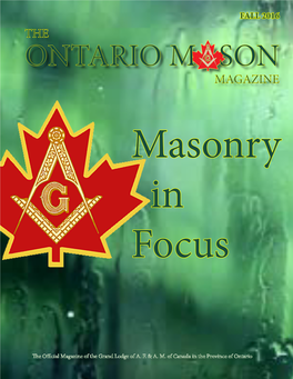 Ontario Mason Magazine FALL 2016(Revised)