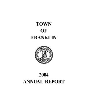 Town of Franklin 2004 Annual Report