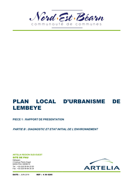 Plan Local D'urbanisme De Lembeye