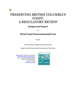 Preserving British Columbia's Coast