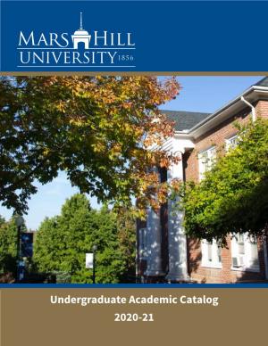 Undergraduate Academic Catalog 2020-21