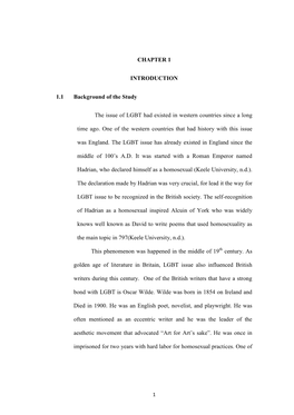 CHAPTER 1 INTRODUCTION 1.1 Background of the Study the Issue