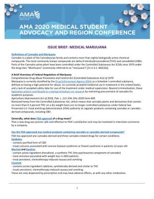 MARC 2020 Issue Brief: Medical Marijuana